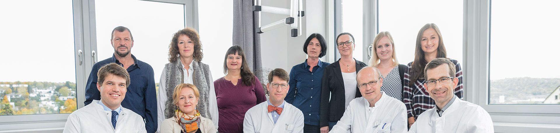 Gruppenbild: Mitarbeiter der Kardiologie, Stationäre Behandlung