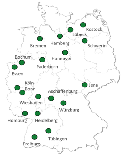 Standorte der PRIMAL-Studie