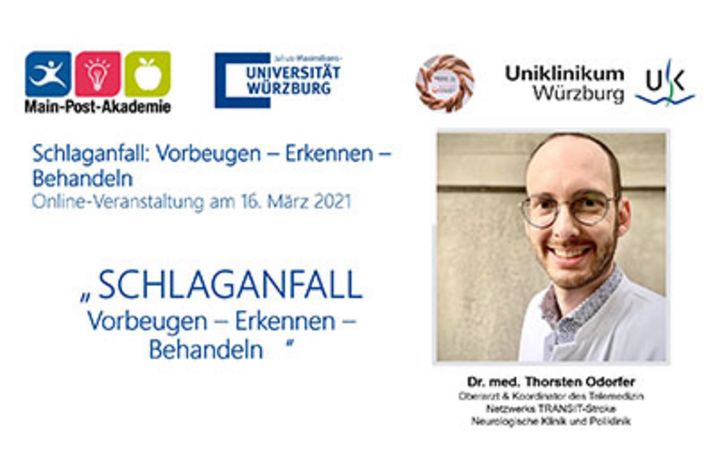 Titel Abendsprechstunde Schlaganfall: Dr. Odorfer