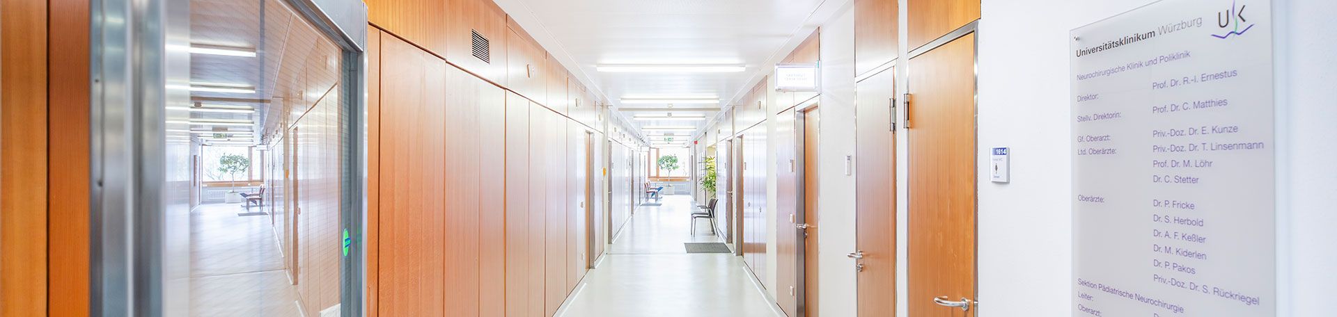 Gänge des Krankenhauses