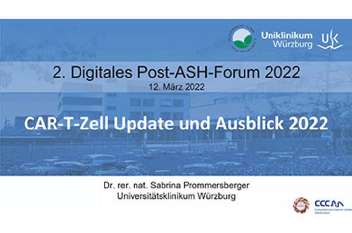 Videovortrag zu "CAR-T-Zell Update und Ausblick 2022"
