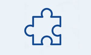 High-End-Pflege Piktogramm Puzzleteil