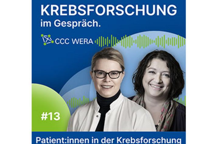 Illustrationsbild Podcast Krebsforschung im Gespräch. Patientinnen und Patienten in der Krebsforschung