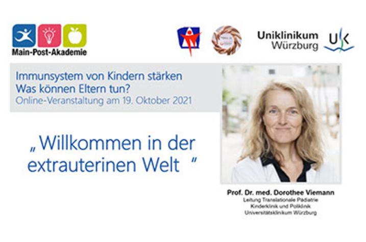 Titel Abendsprechstunde Immunsystem von Kindern: Prof. Viemann