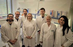 Teamfoto im Labor 