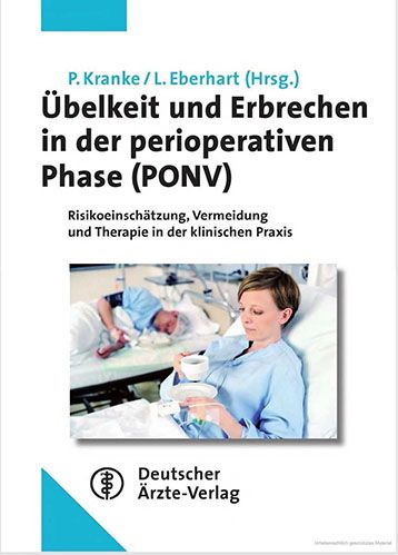 Titelseite des Buches Therapie von Übelkeit und Erbrechen nach Narkosen