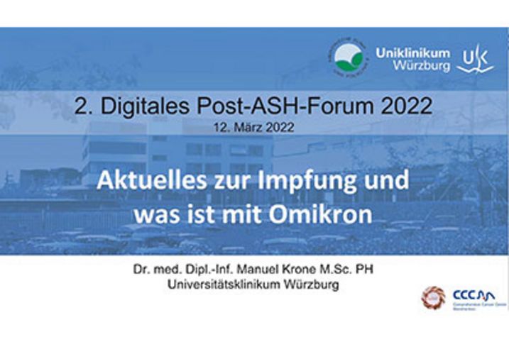 Videovortrag zu "Aktuelles zur Impfung und was ist mit Omikron"