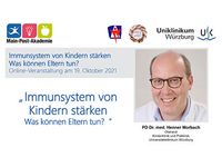 Titel Abendsprechstunde Immunsystem von Kindern: PD Morbach