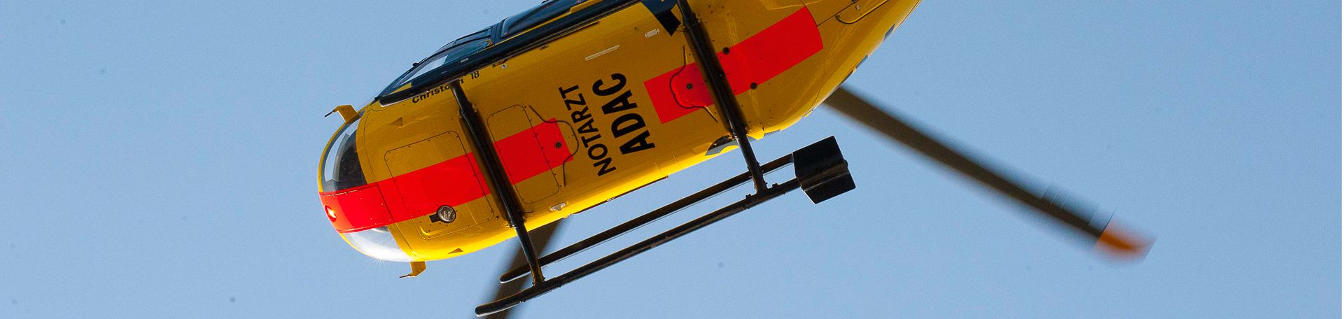 Rettungshubschrauber Illustrationsbild: Rettungshubschrauber im Einsatz