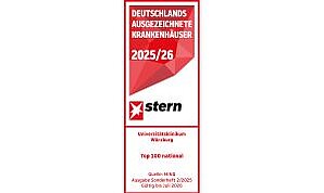 Die Universitätsklinik ist erneut unter der Stern Klinikliste "Deutschlands Top 100 Krankenhäuser"