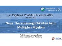 Videovortrag zu "Neue Therapiemöglichkeiten beim Multiplen Myelom"