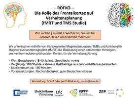 Flyer zur Rekrutierung von Teilnehmern 