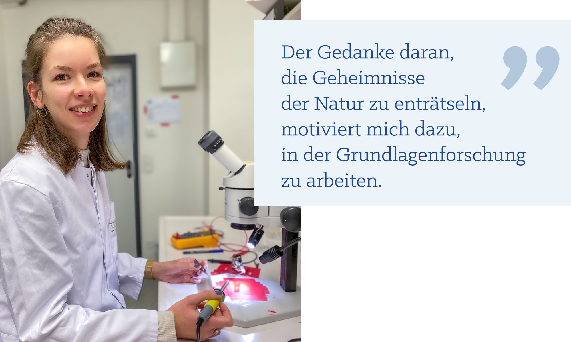 Zitat von Nina Schukraft: Der Gedanke daran, die Geheimnisse der Natur zu enträtseln, motiviert mich dazu, in der Grundlagenforschung zu arbeiten.