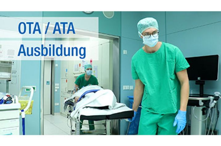 Vorschaubil zum Video OTA-ATA-Ausbildung am UKW: Das Bild zeigt eine Pflegekraft bei der Arbeit im OP