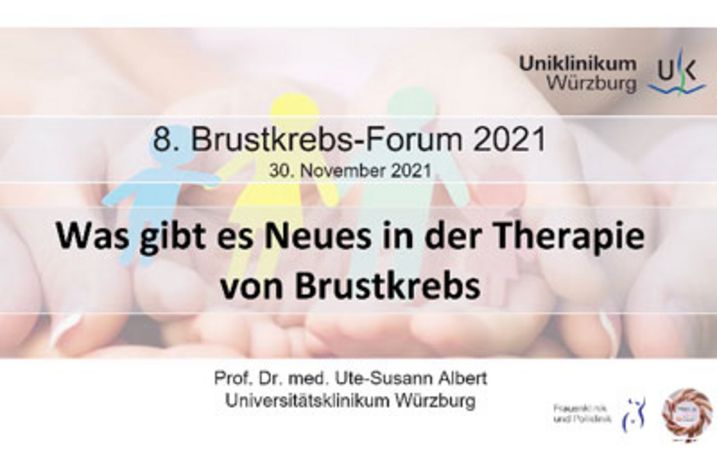 Vorschaubild Brustkrebsforum Vortrag Prof. Dr. med. Ute-Susann Albert