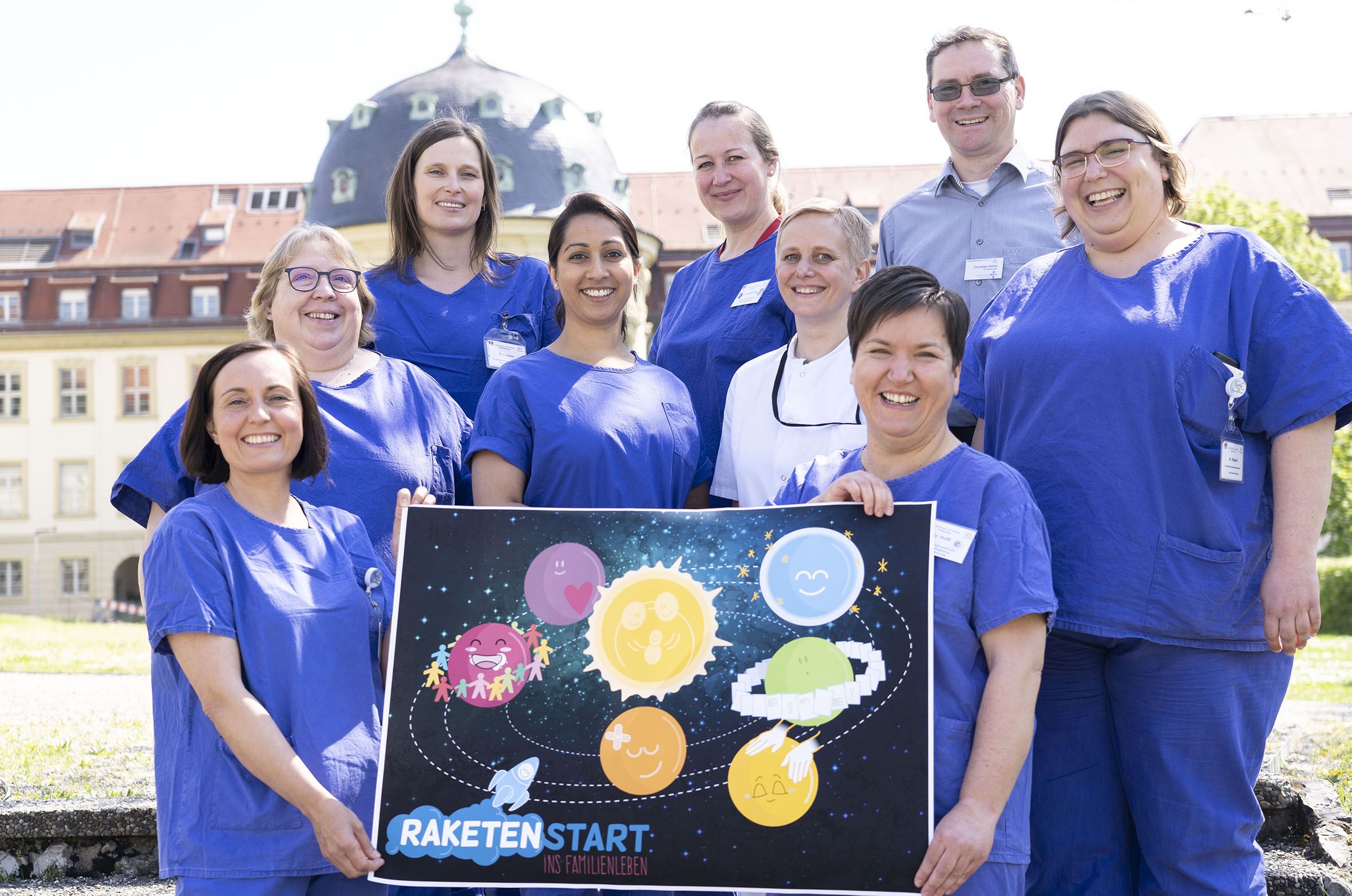 Illustrationsbild: Das Team des Elternkurses "Raketenstart ins Familienleben"