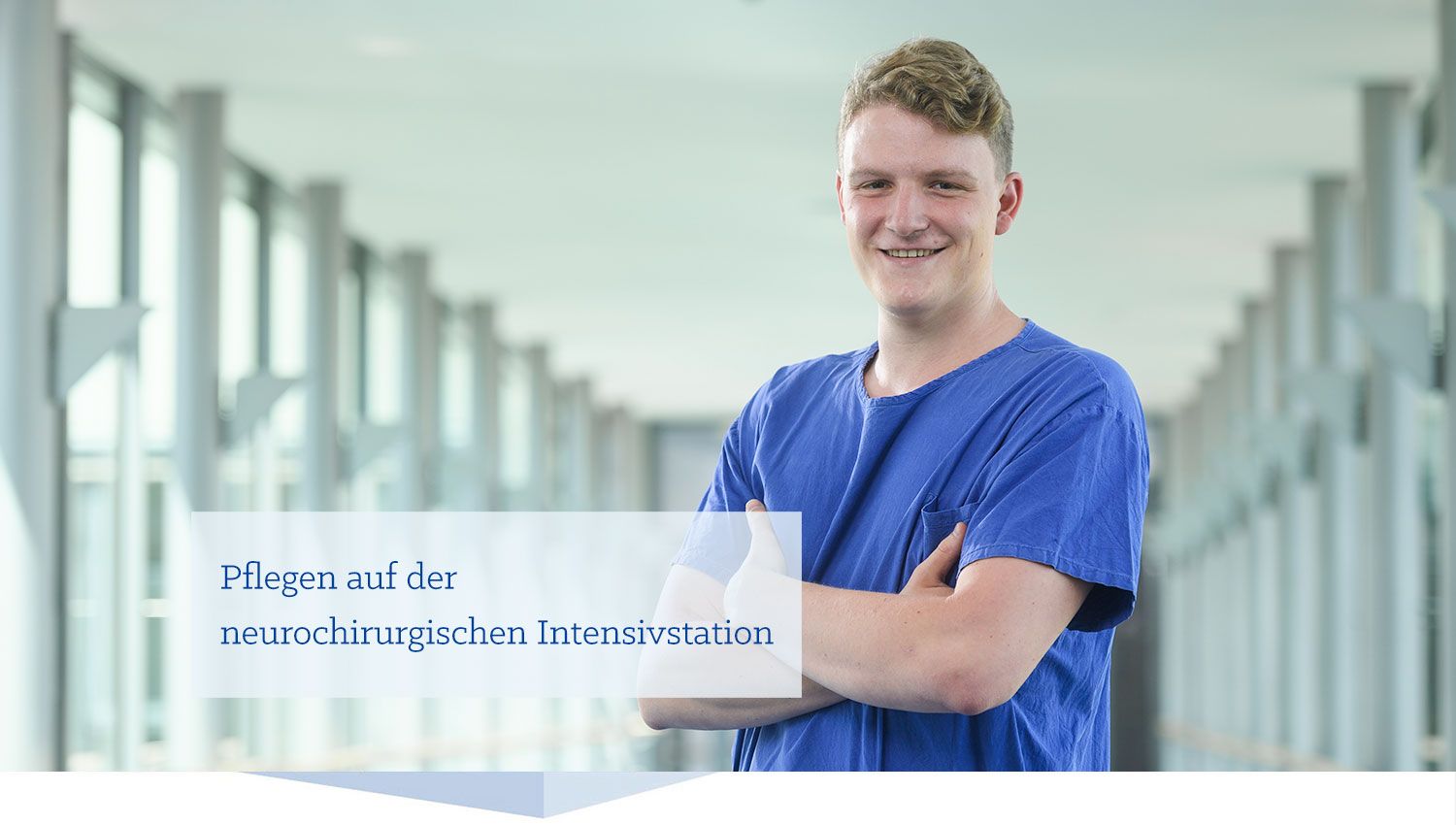 Dominik G. Foto von Dominik G.: "Pflegen auf der neurochirurgischen Intensivstation"