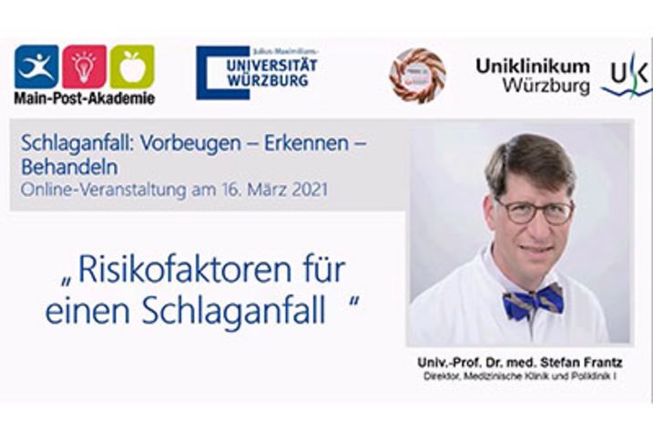 Titel Abendsprechstunde Schlaganfall: Prof. Frantz